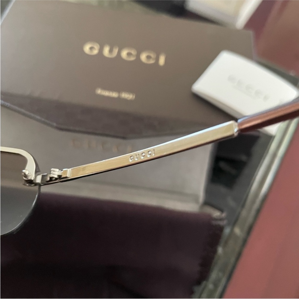 Gucci Sunglasses with Gold and Silver Accents - Picture 3 of 8